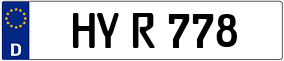 Trailer License Plate